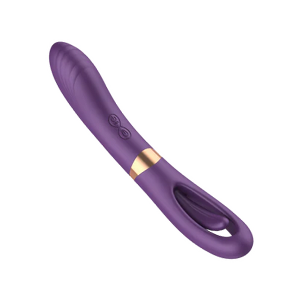 Flatternder G-Punkt-Vibrator mit Klitorisstimulation und Vibration