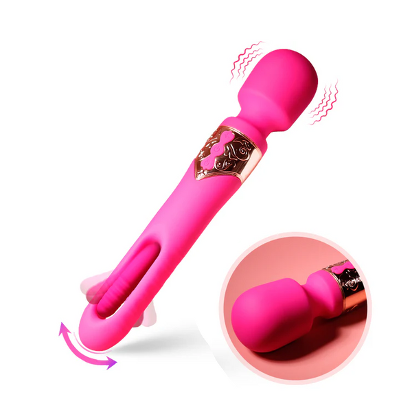 Klassischer Vibrator mit Flatter- und Vibrationsfunktion