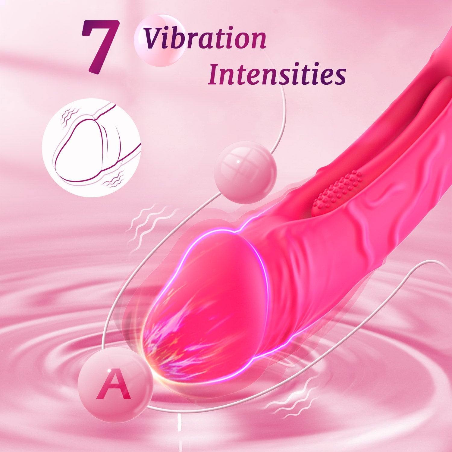 Dildo Flatternder Vibrator