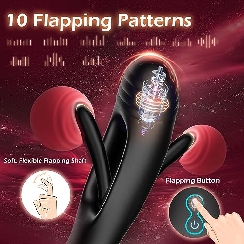 Prostata-Massagegerät mit 10 Flatter- und Vibrationsstufen