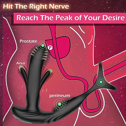 Prostata-Massagegerät mit 10 Flatter- und Vibrationsstufen