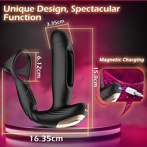 Prostata-Massagegerät mit 10 Flatter- und Vibrationsstufen