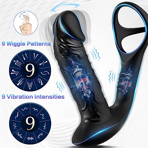 Prostata-Massager mit 9 Vibrationsstufen & Wackelbewegungen