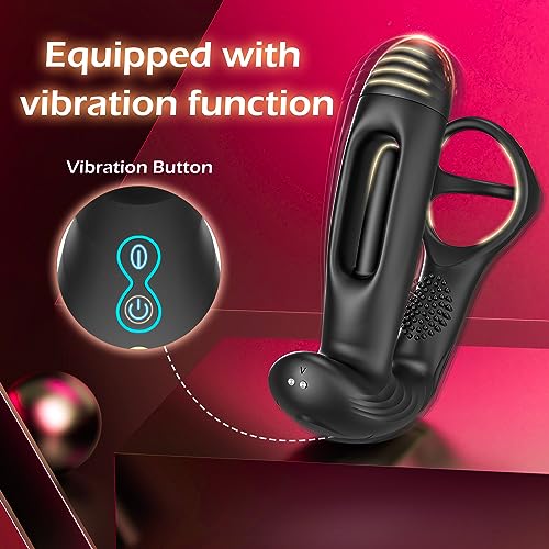 Prostata-Massagegerät mit 10 Flatter- und Vibrationsstufen