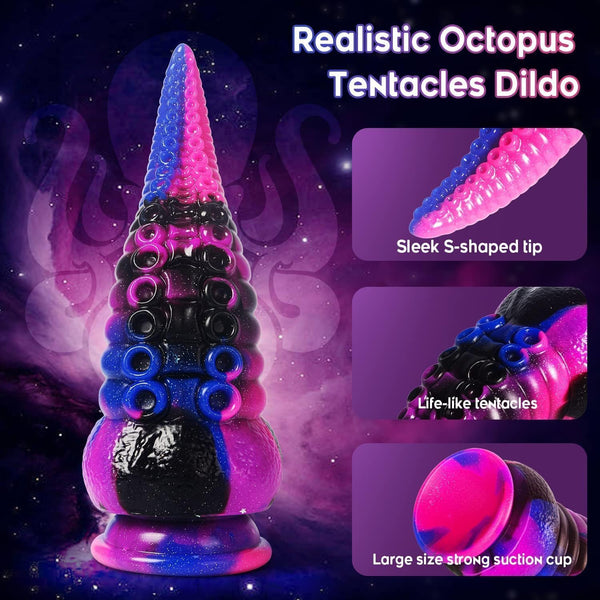 Tentacle Dildo: 8,7" Realistischer Silikon Prostatamassager