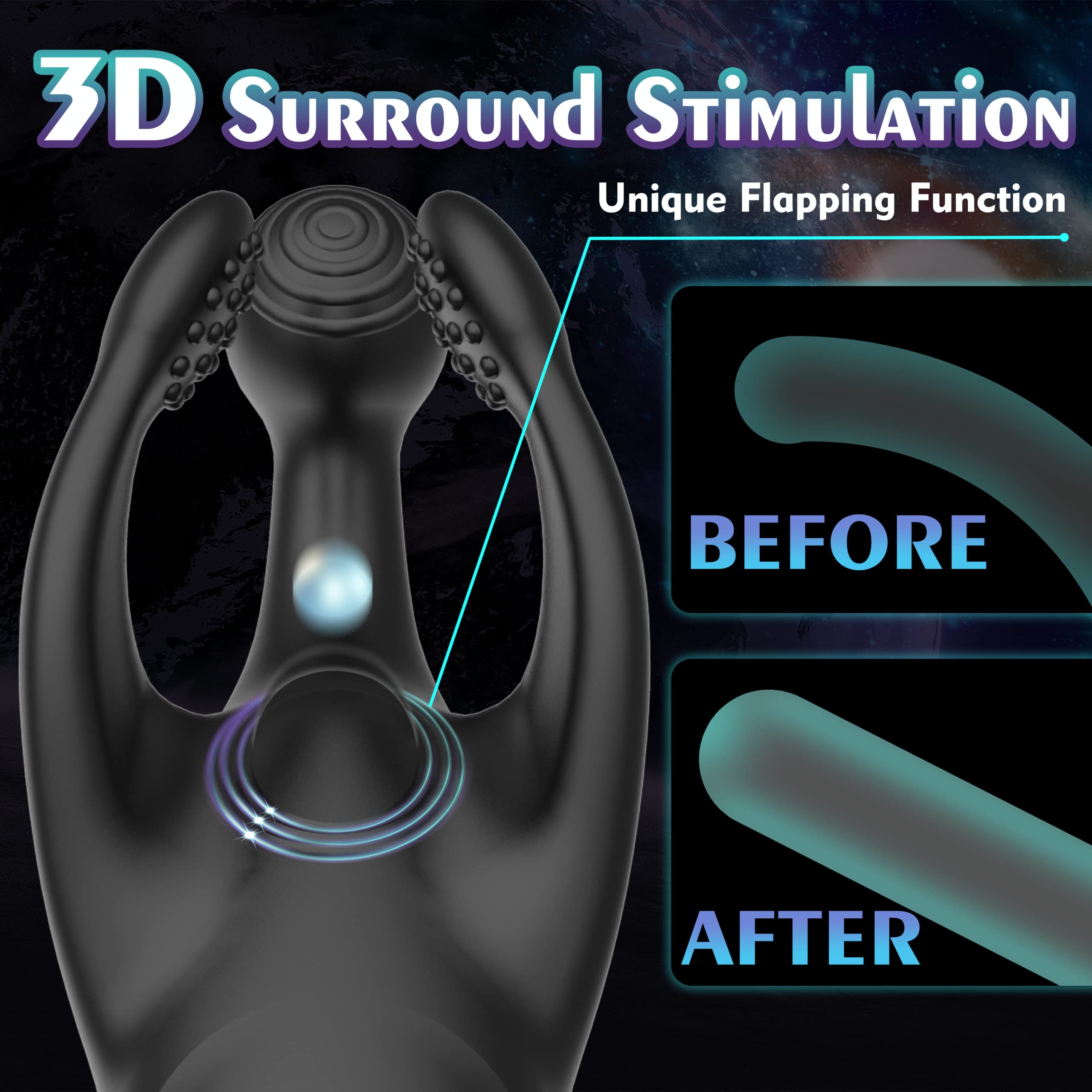 Penisvibrator mit Klopfen und Vibration