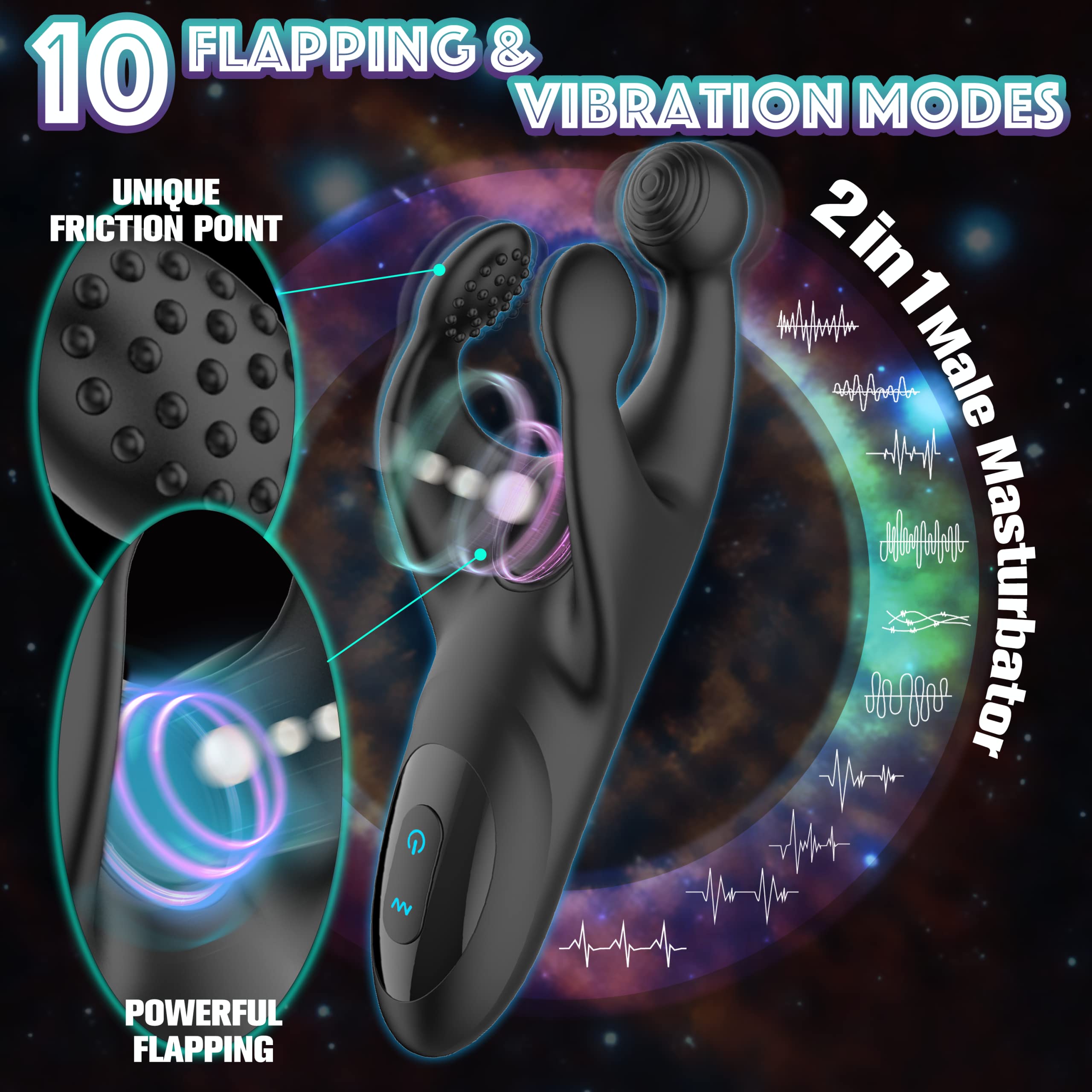 Penisvibrator mit Klopfen und Vibration
