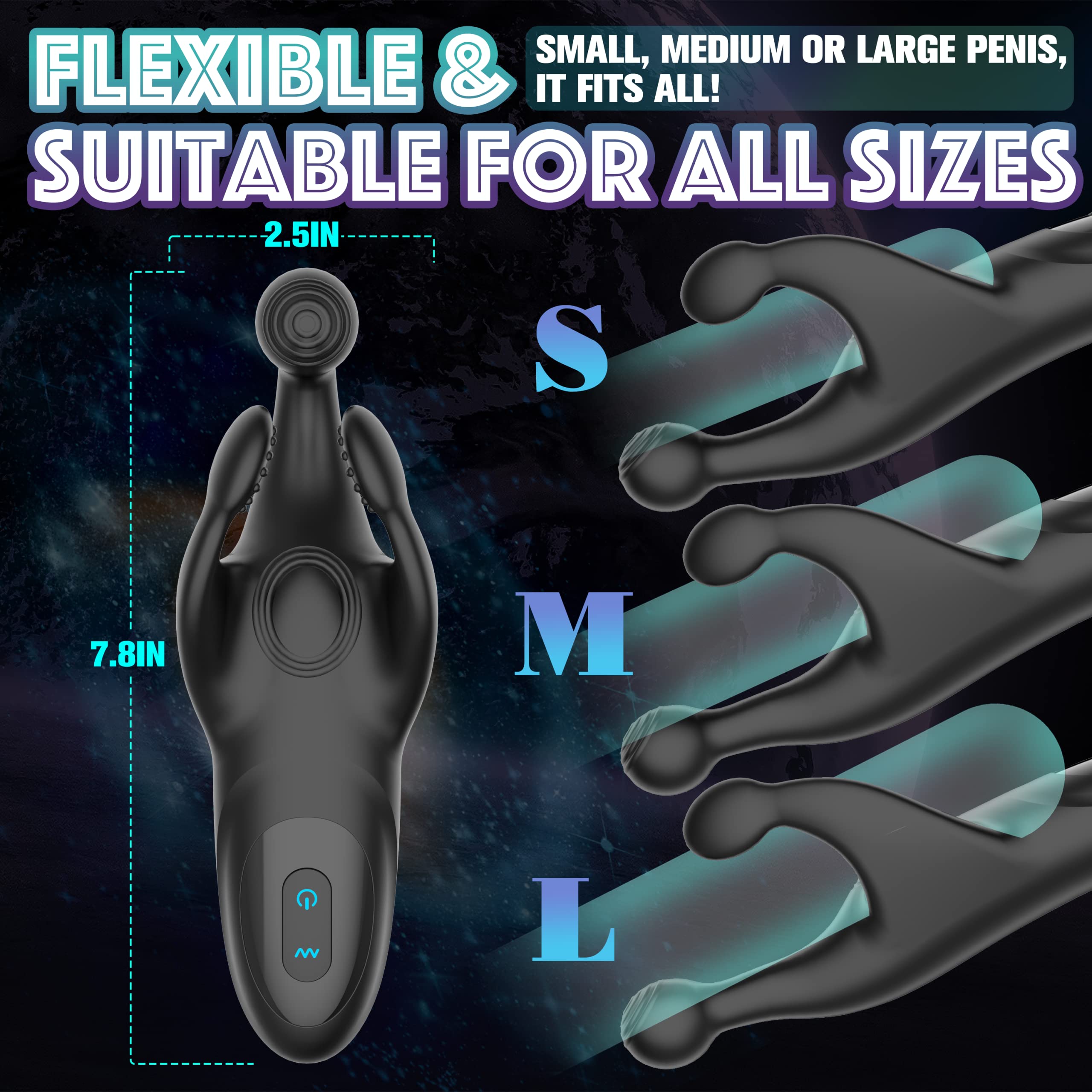 Penisvibrator mit Klopfen und Vibration