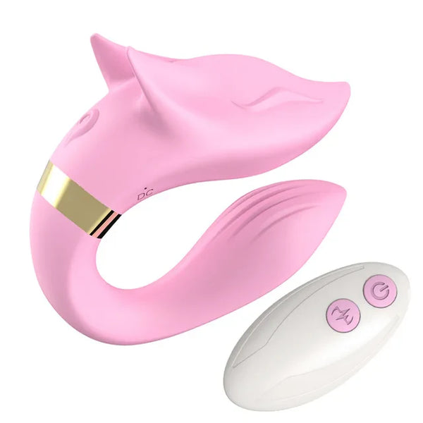 Paarvibrator zur Massage von G-Punkt und Klitoris für ultimativen Genuss