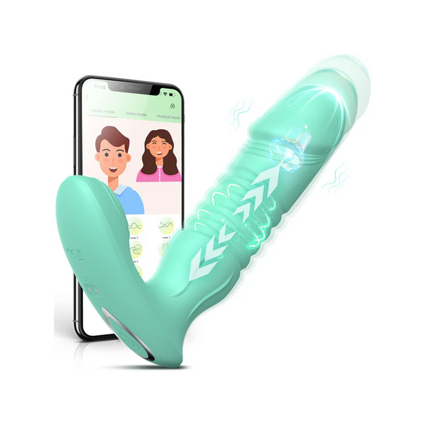 Dildo G-Punkt Vibrator mit Stoßfunktionen & flexiblem Design