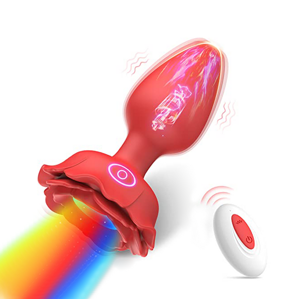 LED-Vibrations-Butt Plug mit 10 Vibrationsstufen