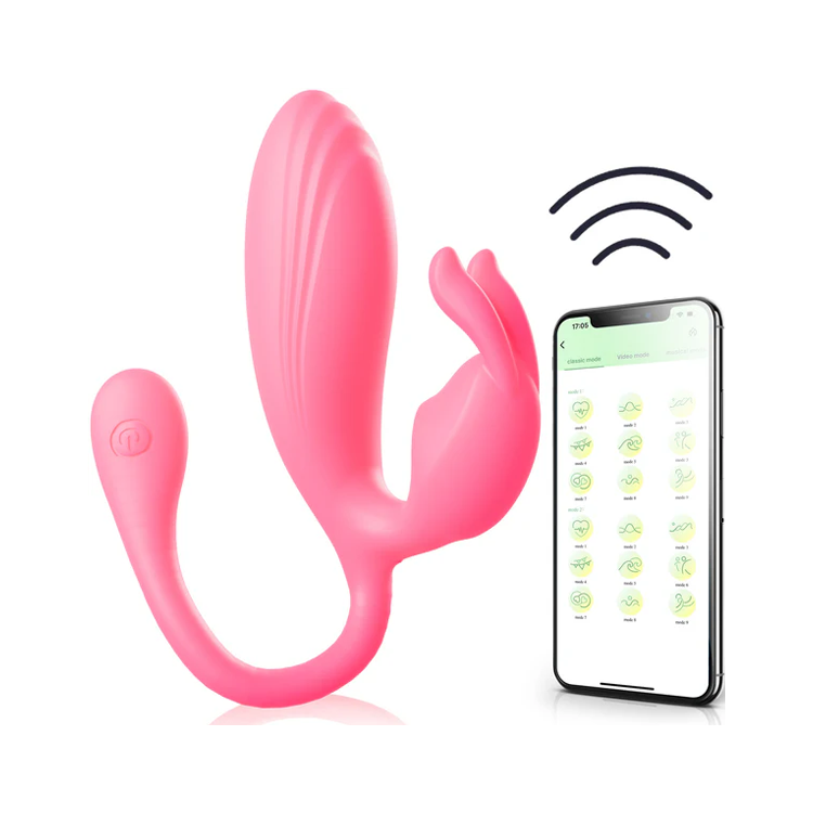 App-Klitoris-Vibrator mit Doppelmotoren