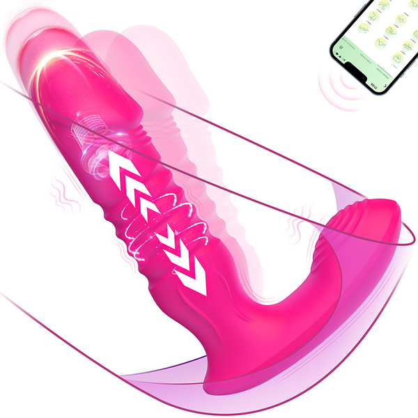 G-Punkt-Dildo-Vibrator mit Stoß- und Vibrationsmodi