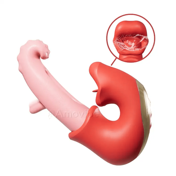 Klitoraler Flattervibrator – Wasserdicht mit Leck- und Kitzelmodi
