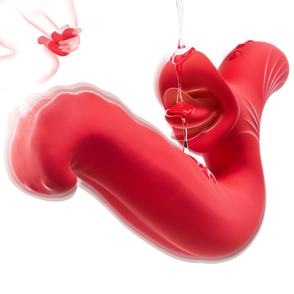 Rotierender Zungenvibrator – 10 intensive Modi für Klitoris- und Nippelspiel