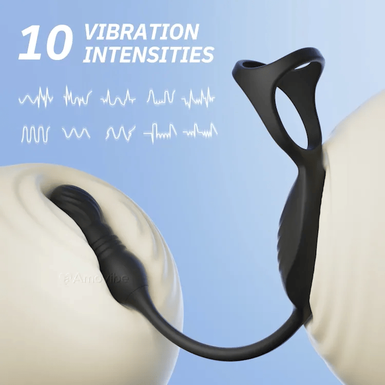 Fernbedienbarer Prostatamassager mit 10 Vibrationsfunktionen