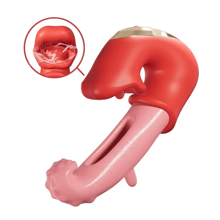 Klitoraler Flattervibrator – Wasserdicht mit Leck- und Kitzelmodi