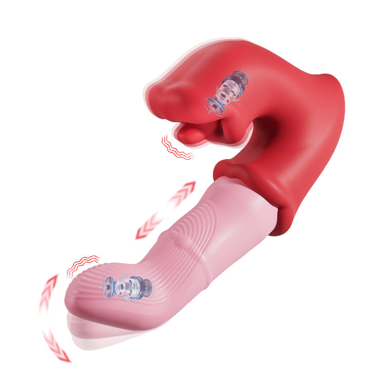 G-Punkt- & Klitoris-Vibrator – Zungenleckende Aktion, Wasserdicht