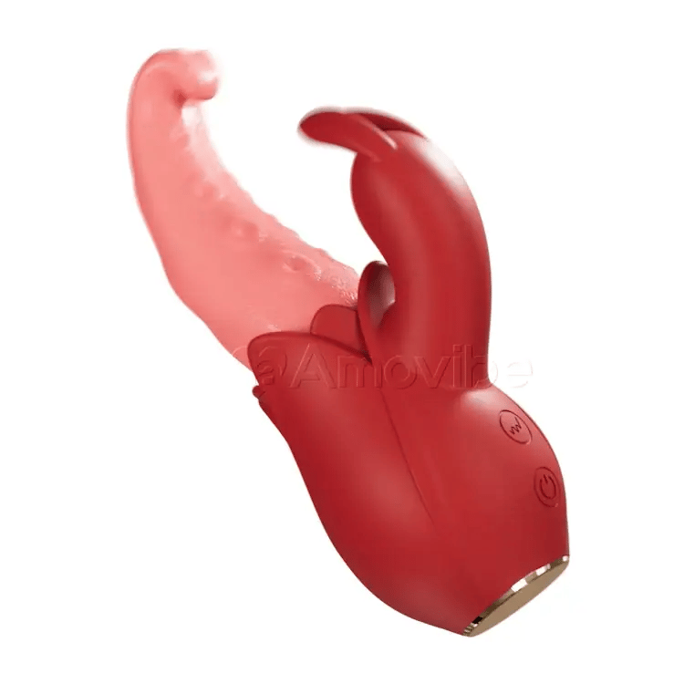 Zungenvibrator 10 Modi, Doppelte Stimulation, Flüsterleise