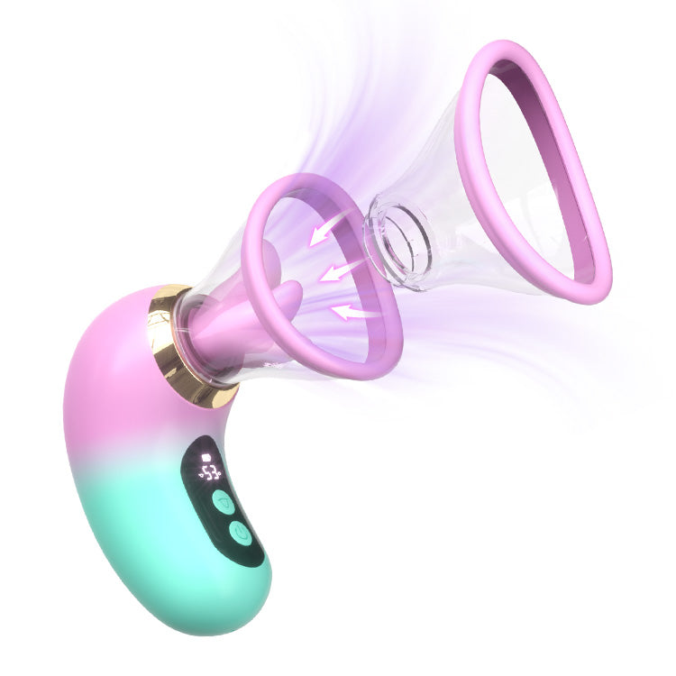 5-in-1 Vibrator mit Saugen, Lecken und LCD-Steuerung
