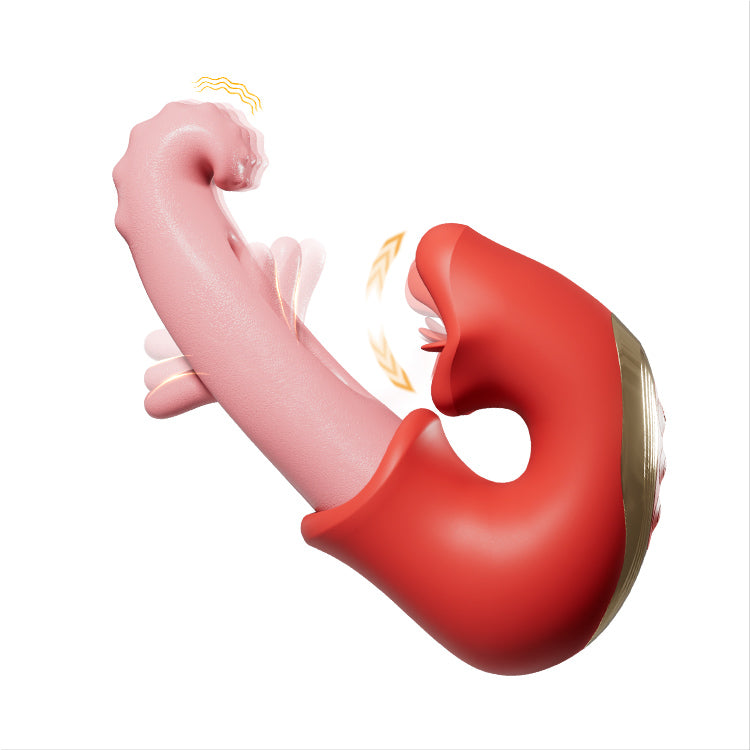 Klitoraler Flattervibrator – Wasserdicht mit Leck- und Kitzelmodi