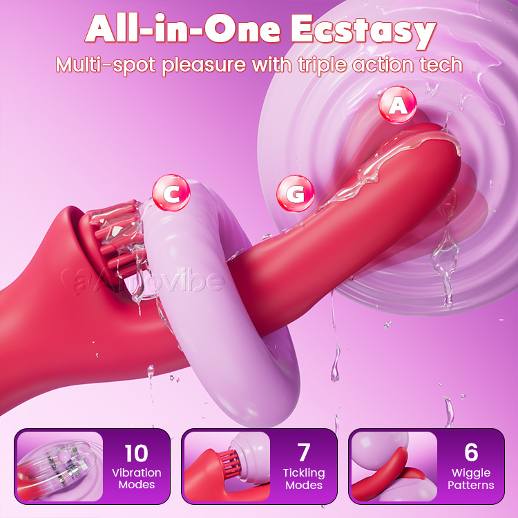 Sinnlicher Come-Hither Rabbit Vibrator mit kitzelnder Vibration