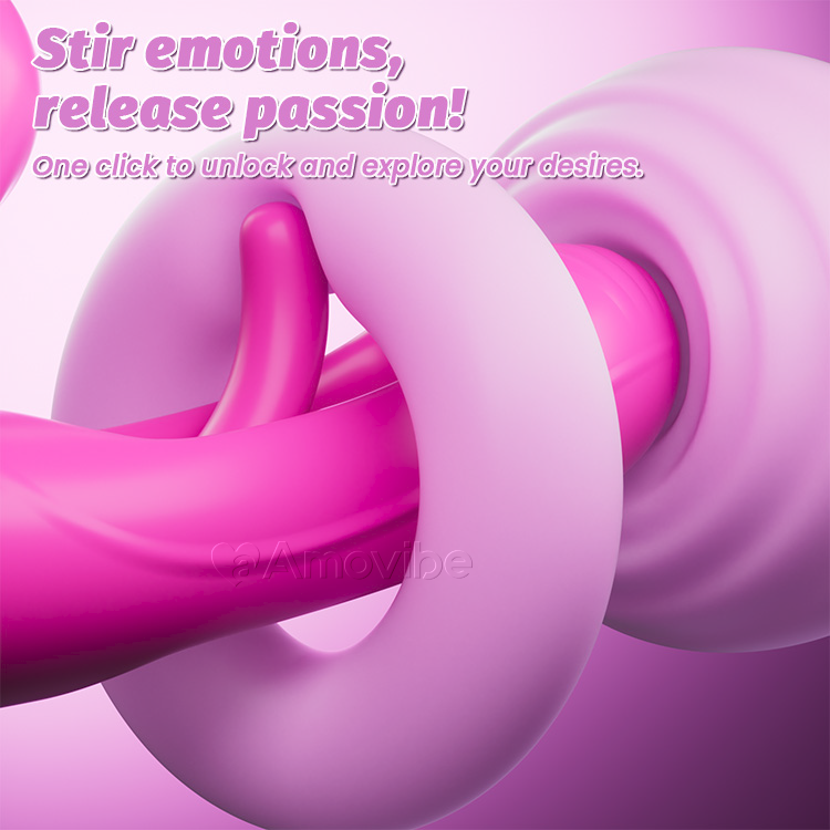 4-Motoren Doppelseitiger Dildo mit 10 Vibrations- & Schlagmodi