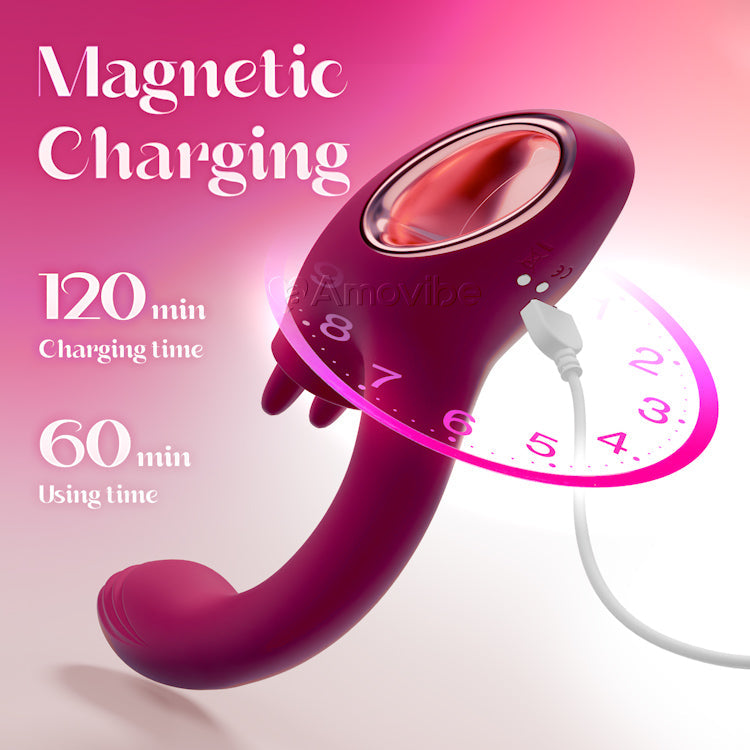 G-Punkt-Vibrator mit Dual-Licking-Funktion