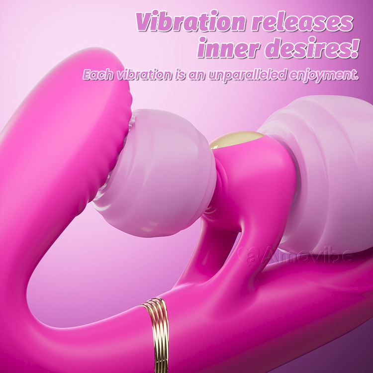 4-Motoren Doppelseitiger Dildo mit 10 Vibrations- & Schlagmodi