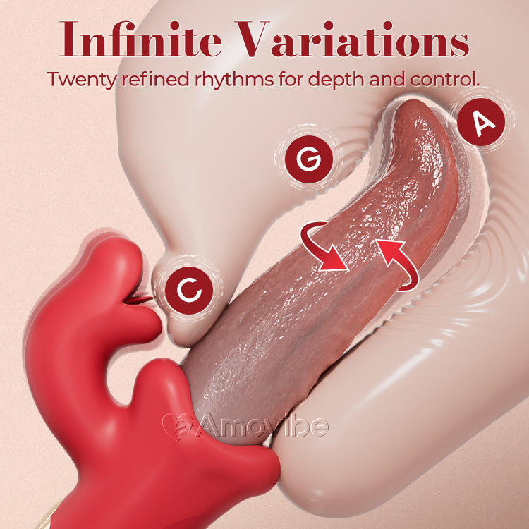 Oszillierender Zungenvibrator – Kitzelnde & Wackelnde Stimulation