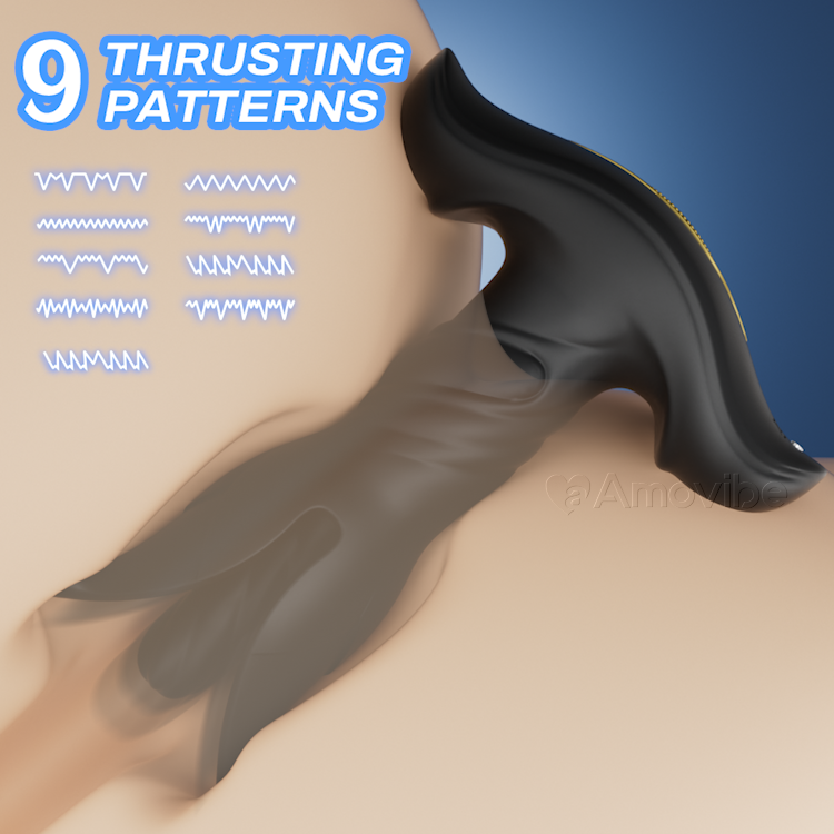 Ferngesteuerter erweiterbarer Analplug mit 9 Vibrationsmodi
