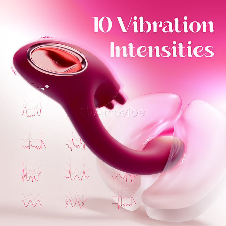G-Punkt-Vibrator mit Dual-Licking-Funktion
