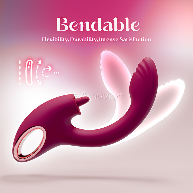 G-Punkt-Vibrator mit Dual-Licking-Funktion