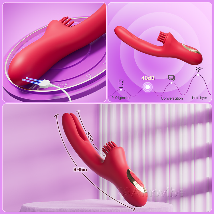 Sinnlicher Come-Hither Rabbit Vibrator mit kitzelnder Vibration