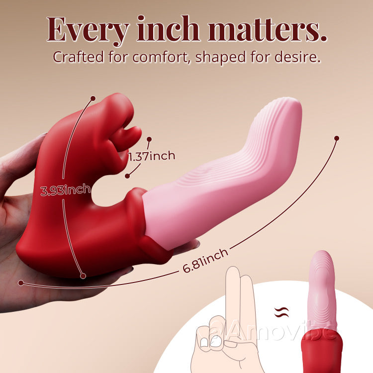 G-Punkt- & Klitoris-Vibrator – Zungenleckende Aktion, Wasserdicht