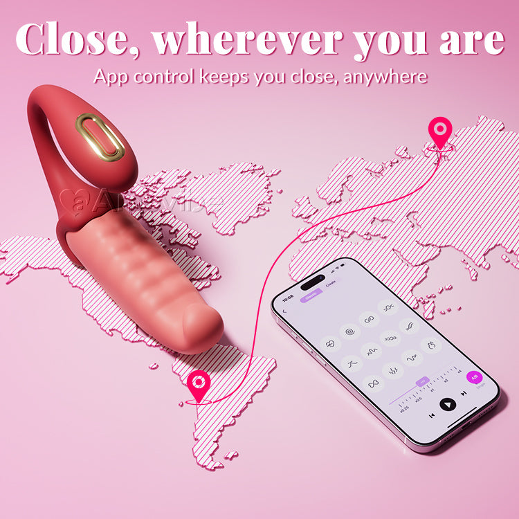 App-gesteuerter G-Punkt Vibrator: Pulsierender C-Punkt, Leise