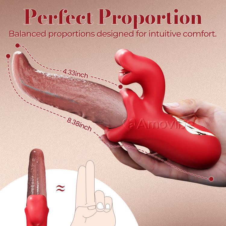 Oszillierender Zungenvibrator – Kitzelnde & Wackelnde Stimulation