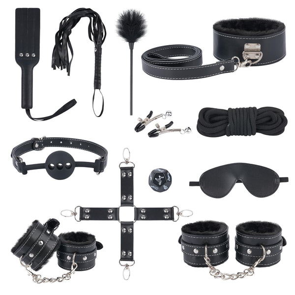 BDSM Bondage Set – 12-teiliges Fesselungsset für erotisches Rollenspiel & Kontrolle