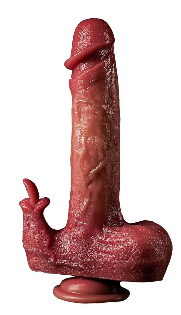 Lebensechter Dual-Vibe Mund-Dildo - USB Wiederaufladbar & Leiser Betrieb