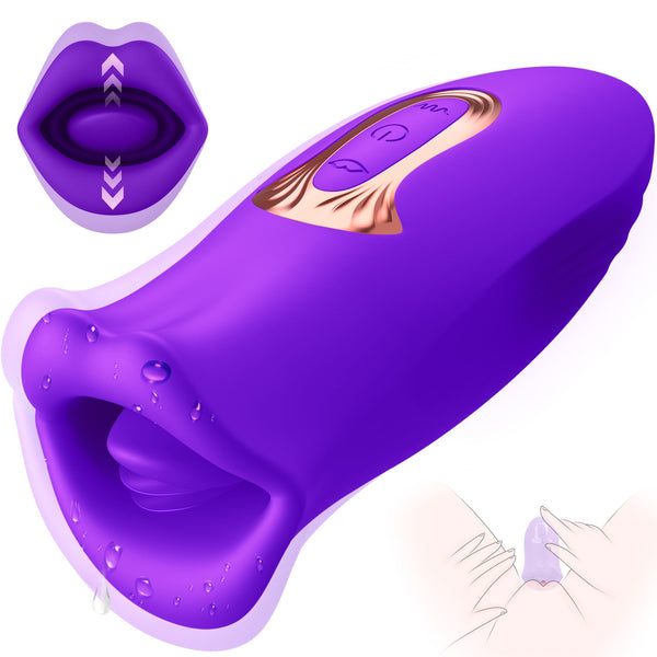 Clitoral Vibrator mit küssenden Lippen & vibrierender Zunge